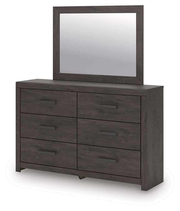 Prendonea - Dresser and Mirror - Charcoal image 3