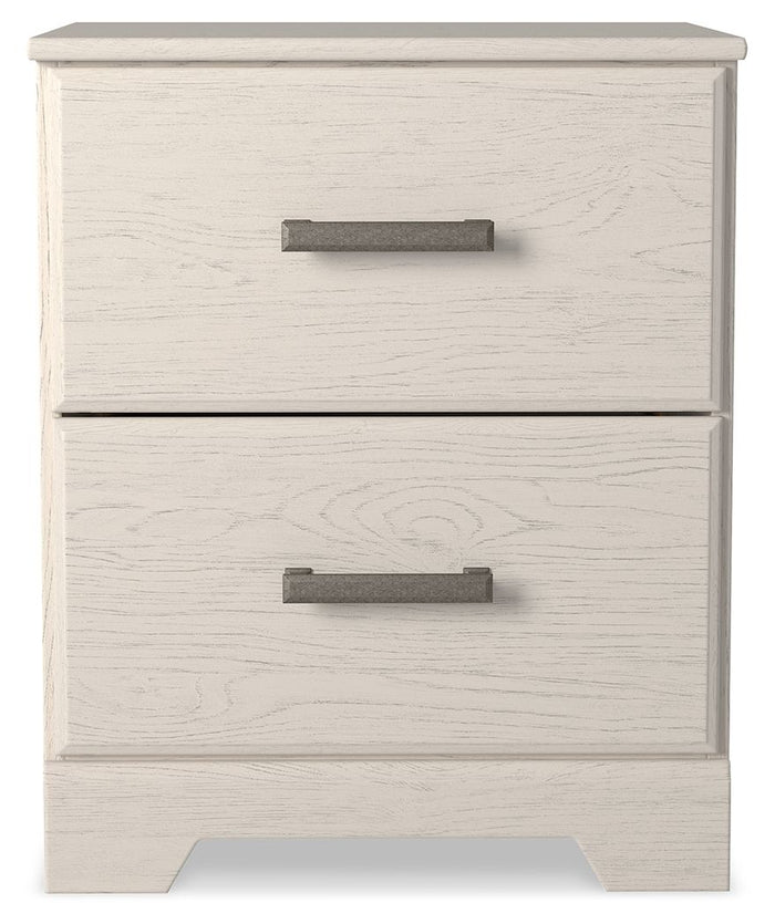 Stelsie - Two Drawer Night Stand - White image 3