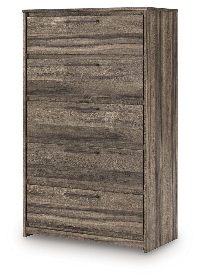 Elbrim - Five Drawer Chest - Brown image 3