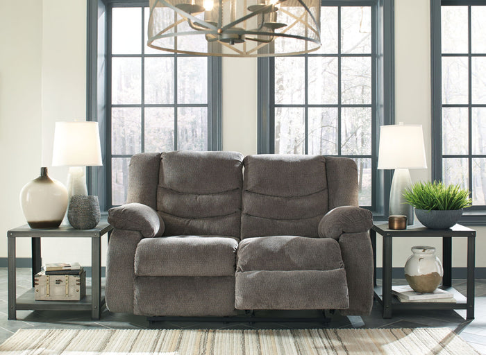 Tulen - 3 Pc. - Reclining Sofa, Reclining Loveseat, Rocker Recliner - Gray image 2