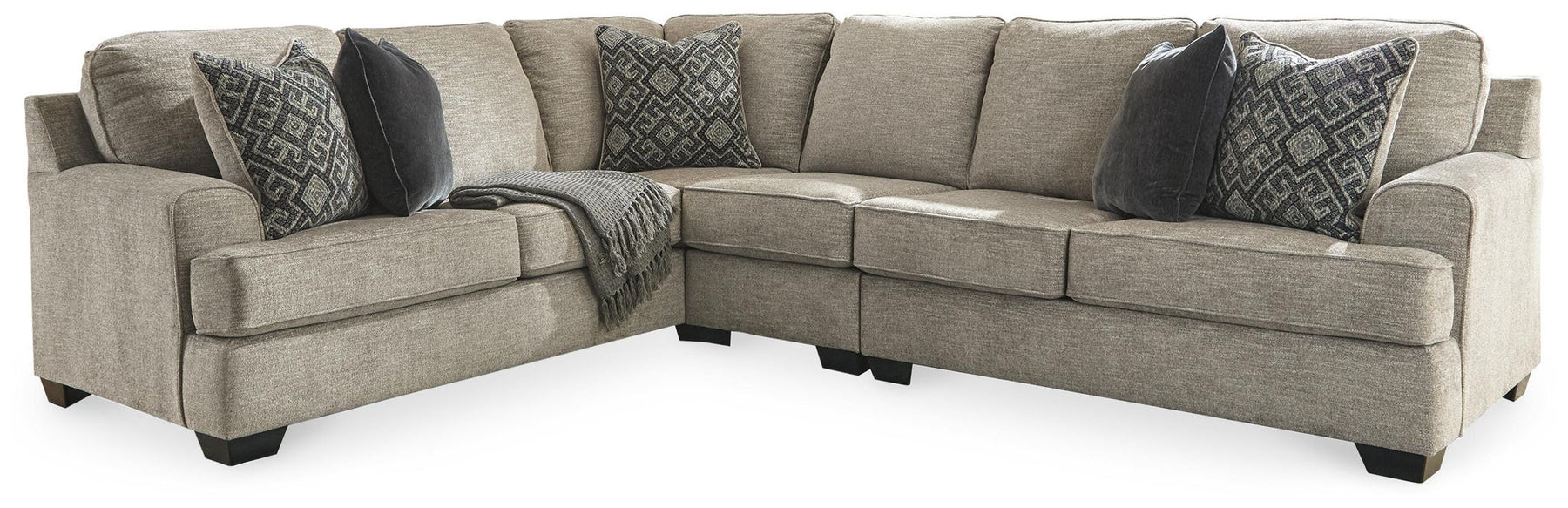 Beige / 3 Pc. Right Arm Facing Loveseat Sectional