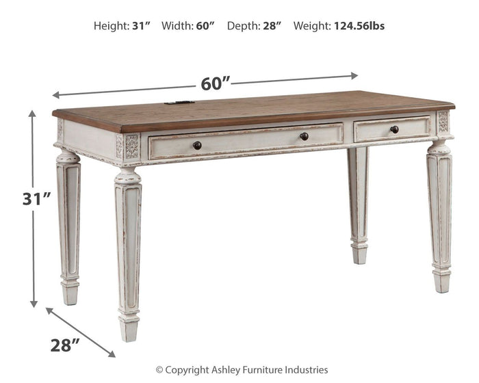 Realyn - Home Office Desk - Light Brown image 4