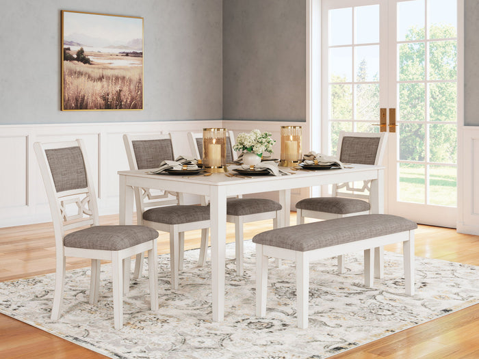 Erinberg - Dining Room Table Set (Set of 6) - Antique White image 2