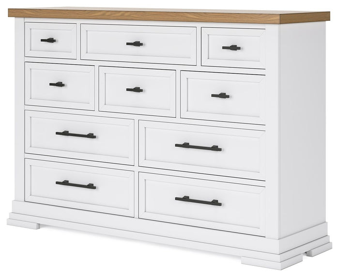Ashbryn - Dresser - White / Natural image 3
