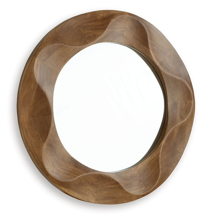 Aajon - Accent Mirror - Brown image 2