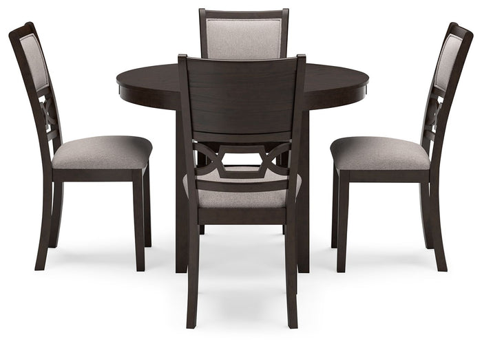 Langwest - Dining Room Table Set (Set of 5) - Brown image 3