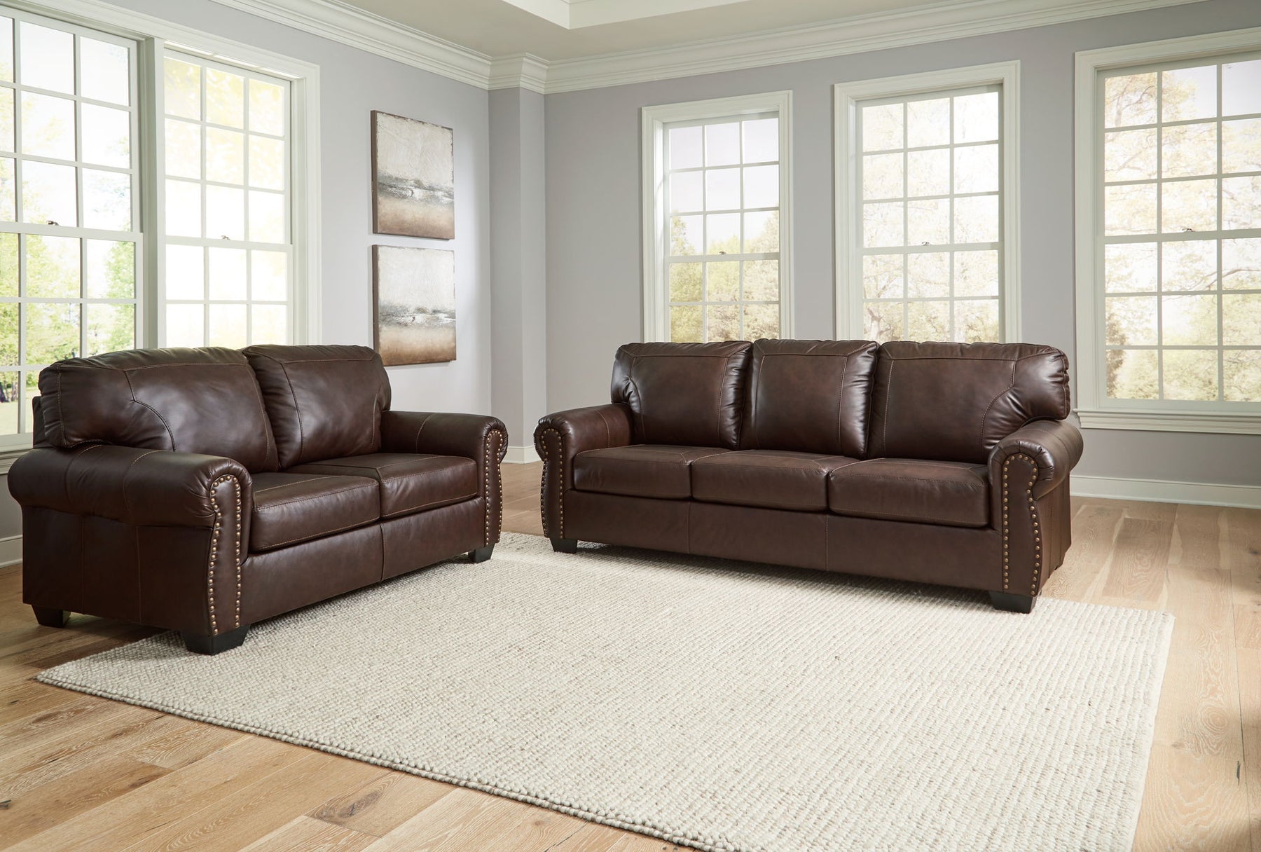 Dark Brown / 2 Pc. Sofa, Loveseat