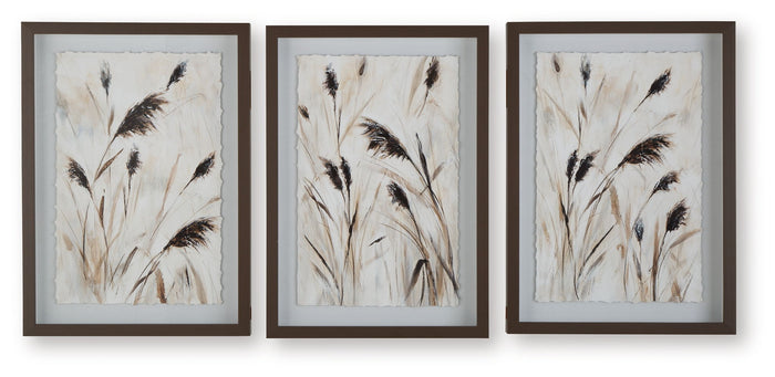 Honslow - Wall Art Set (Set of 3) - Brown / Black / White image 1