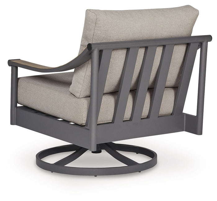 Ocean Beach - Swivel Lounge With Cushion - Gray image 2