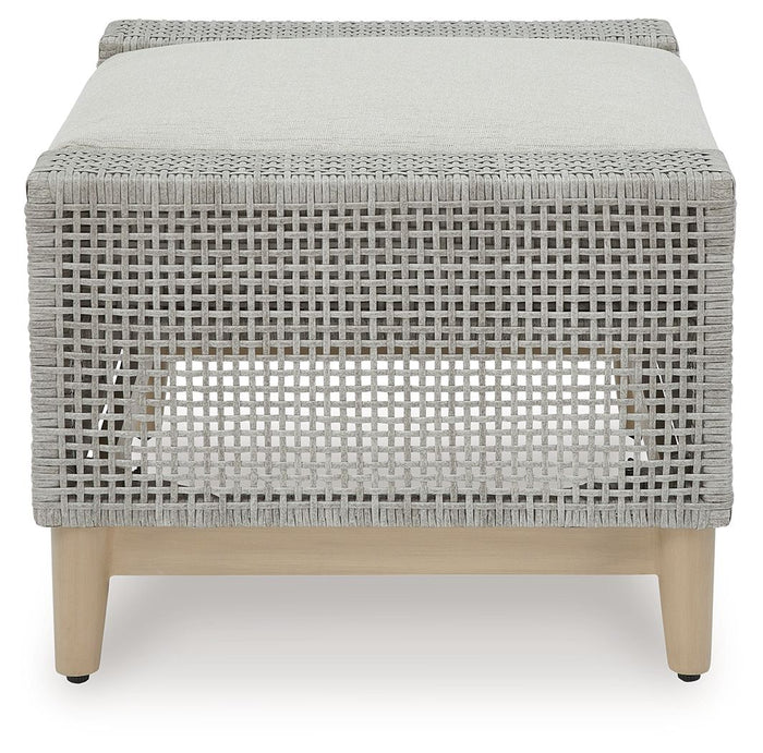 Seton Creek - Ottoman With Cushion - Gray image 3