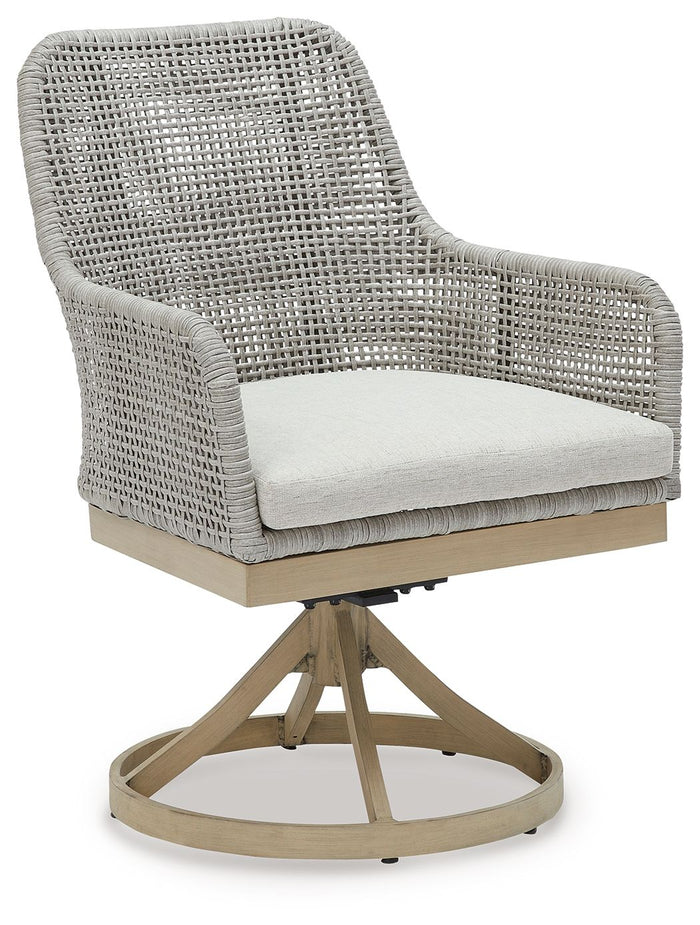 Seton Creek - Swivel Chair With Cushion (Set of 2) - Gray image 4