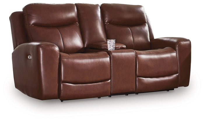 Bexhurst - Power Reclining Loveseat With Console / Adjustable Headrest image 2