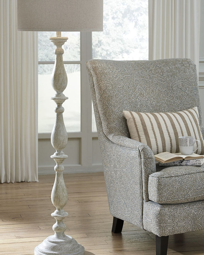 Bernadate - Poly Floor Lamp - Whitewash image 3