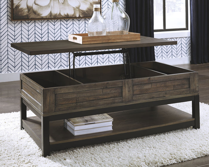 Johurst - LIFT TOP COCKTAIL TABLE - Grayish Brown image 2