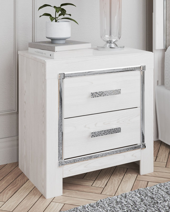 Altyra - Two Drawer Night Stand - White image 2