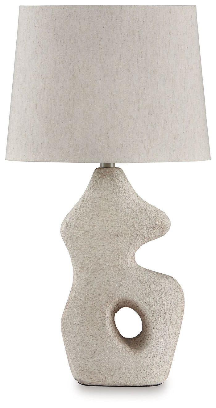Chadrich - Paper Table Lamp (Set of 2) - Antique Beige image 2