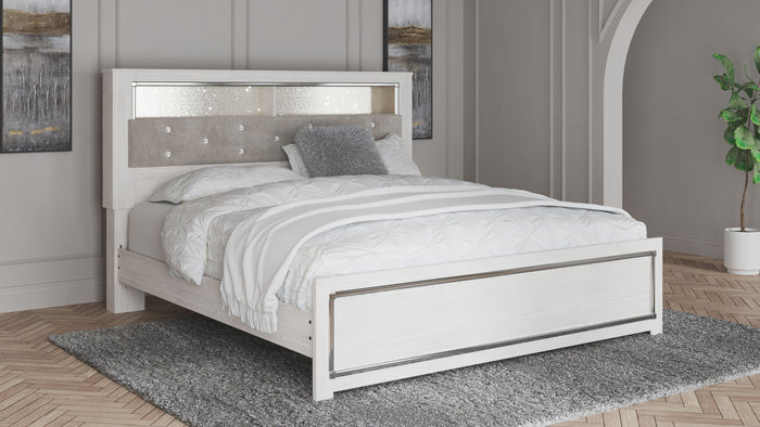 Altyra - King Bookcase Panel Bed - White image 3
