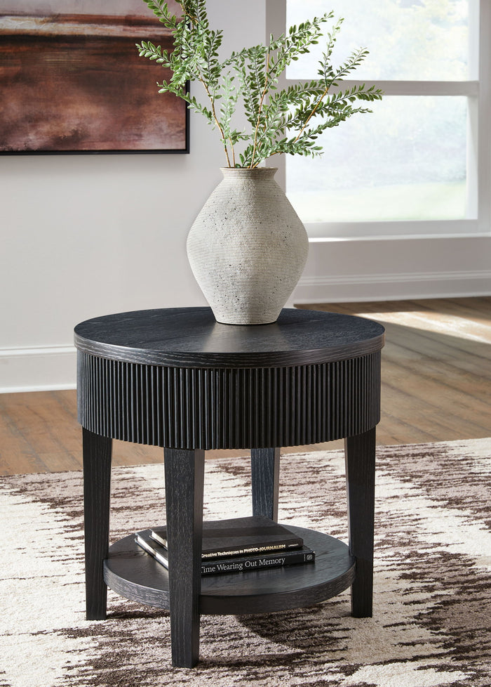 Marstream - Round End Table - Black image 2
