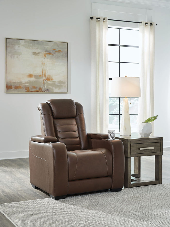 High Impact - Power Recliner / Adj Headrest - Tobacco image 3