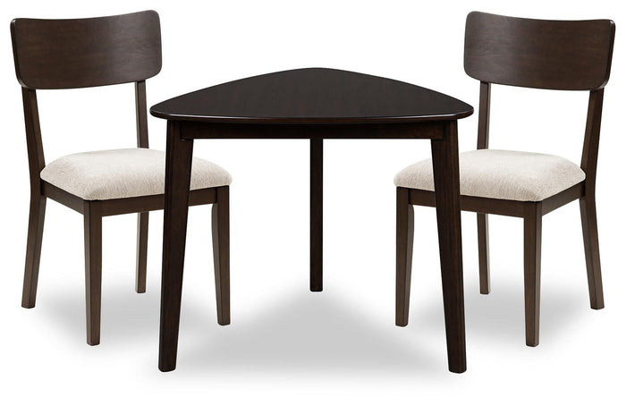 Shorbyn - 3 Pc. - Dining Table And 2 Chairs - Merlot image 1