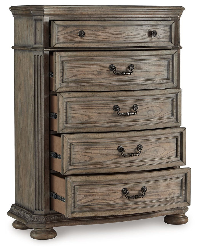 Ardenfield - Five Drawer Chest - Light Brown image 2