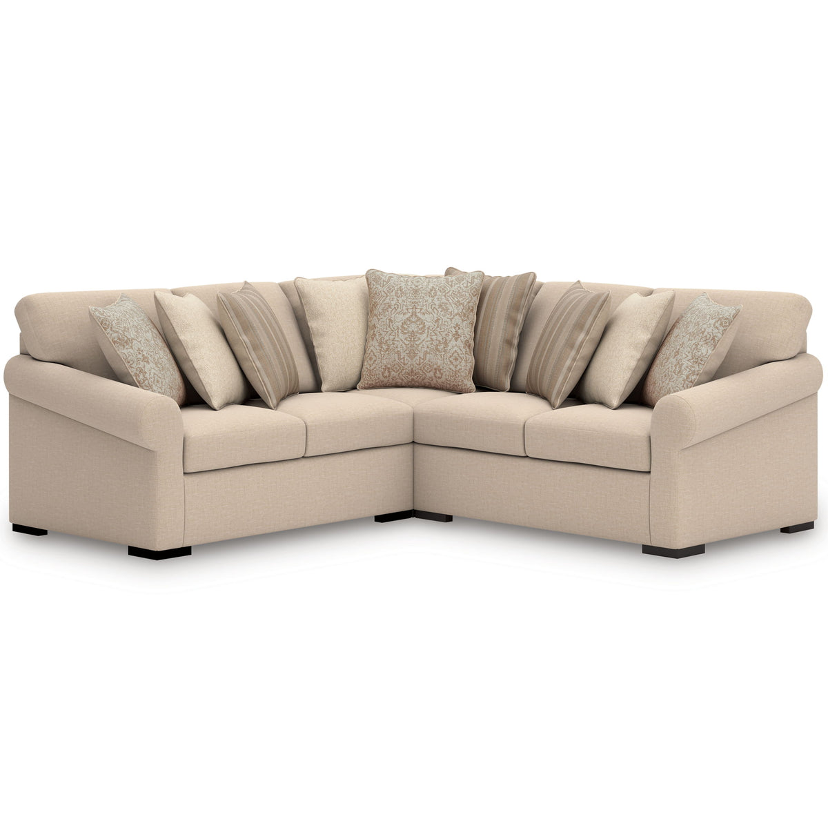 Beige / 3 Pc. Sectional