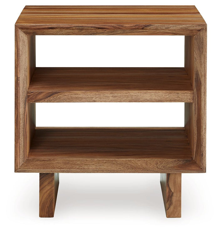 Dressonni - Square End Table - Brown image 3