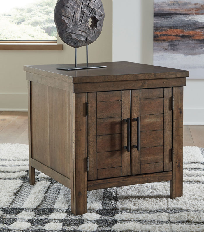 Moriville - Rectangular End Table - Grayish Brown image 2