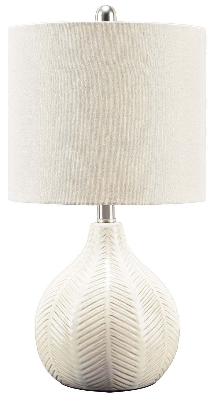 Rainermen - Ceramic Table Lamp  - Off White image 1