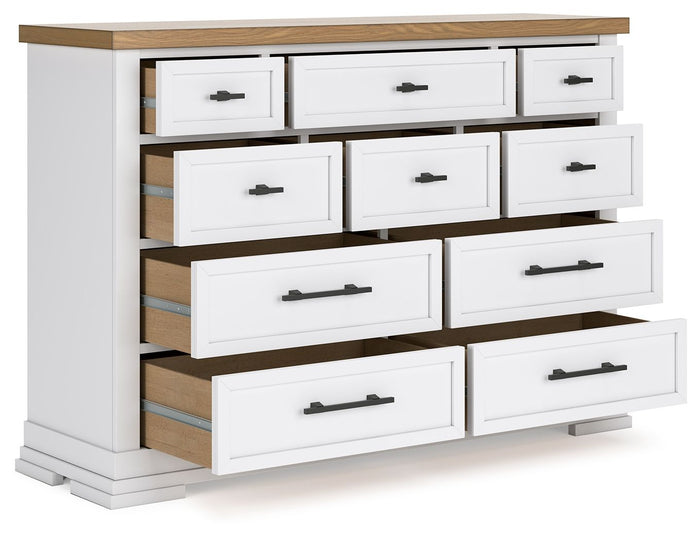 Ashbryn - Dresser - White / Natural image 4