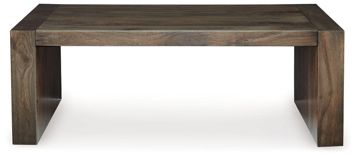 Dreggan - Rectangular Cocktail Table - Brown image 4