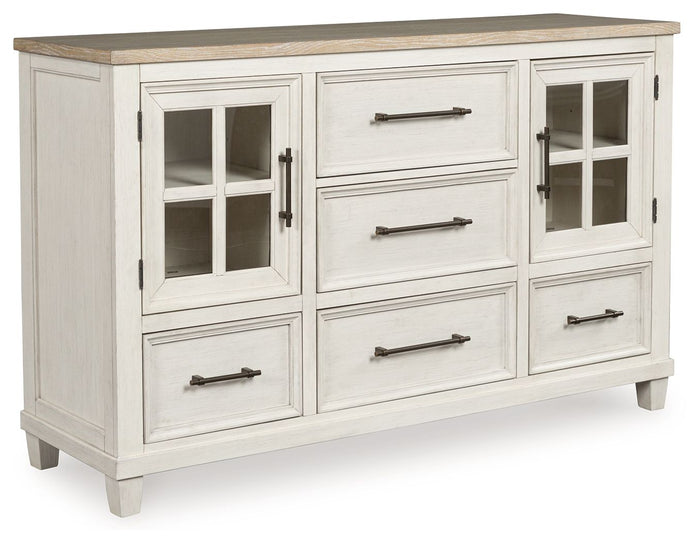 Shaybrock - Dresser - Antique White / Brown image 1