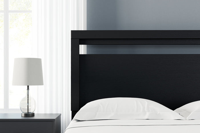 Finch - Queen Panel Headboard - Black image 3
