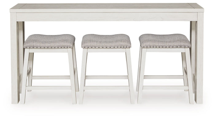 Robbinsdale - Rectangular Dining Room Counter Table Set (Set of 4) - Antique White image 3