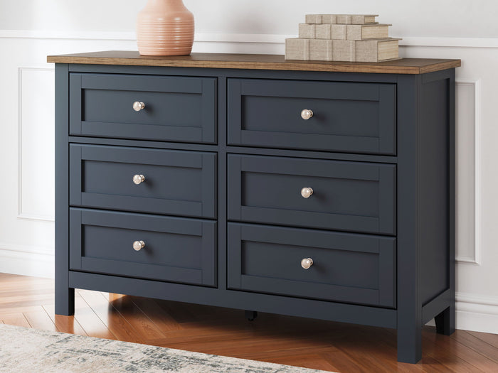 Landocken - Dresser - Brown / Blue image 3