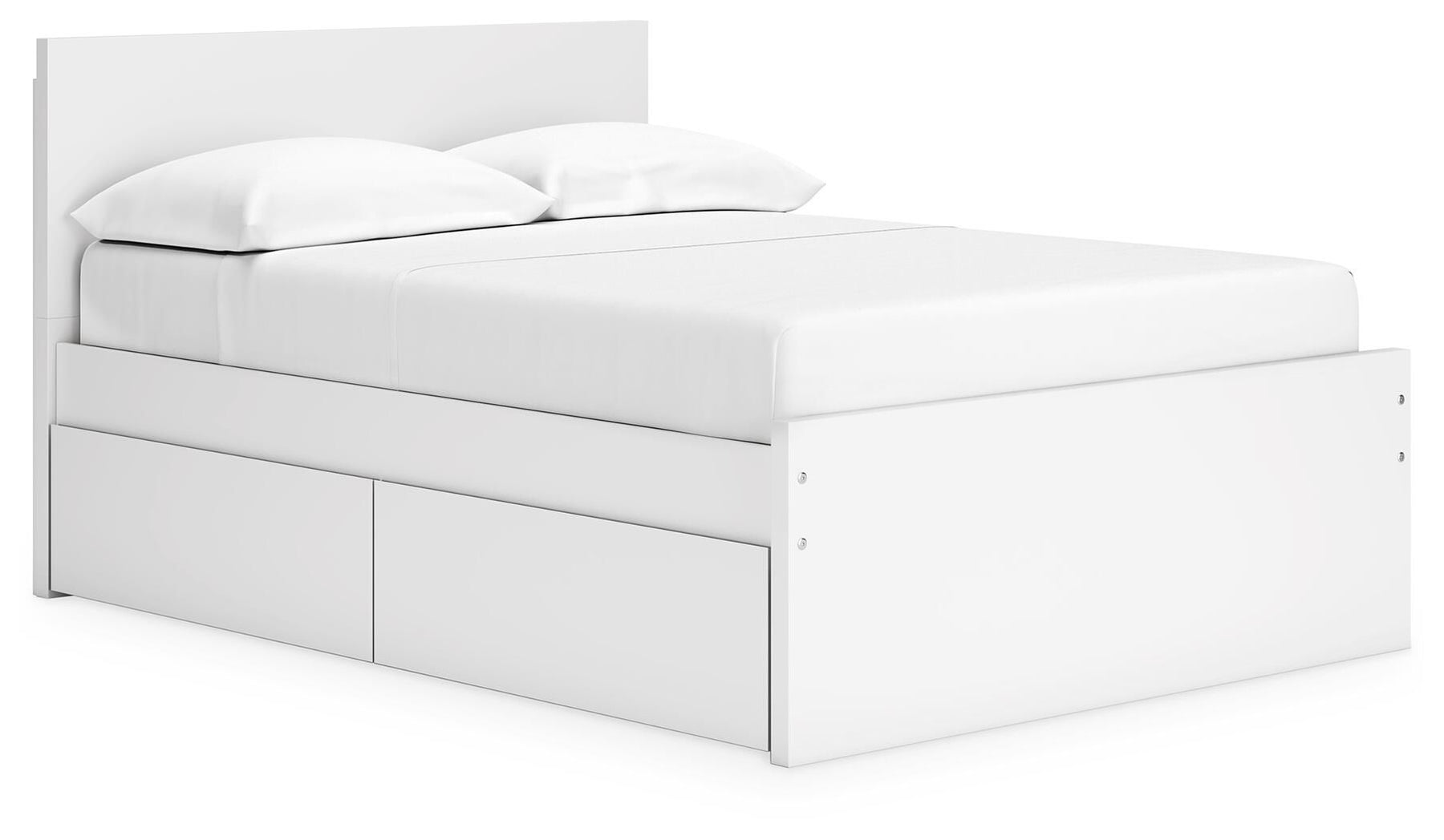 White / Full / 2 Side Storage