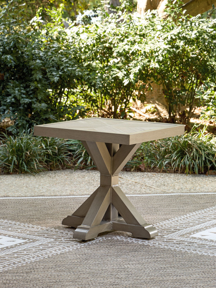 Laguna Heights - Square End Table - Beige image 3