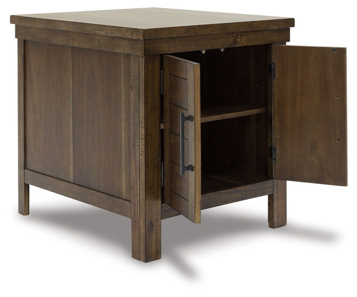 Moriville - Rectangular End Table - Grayish Brown image 3