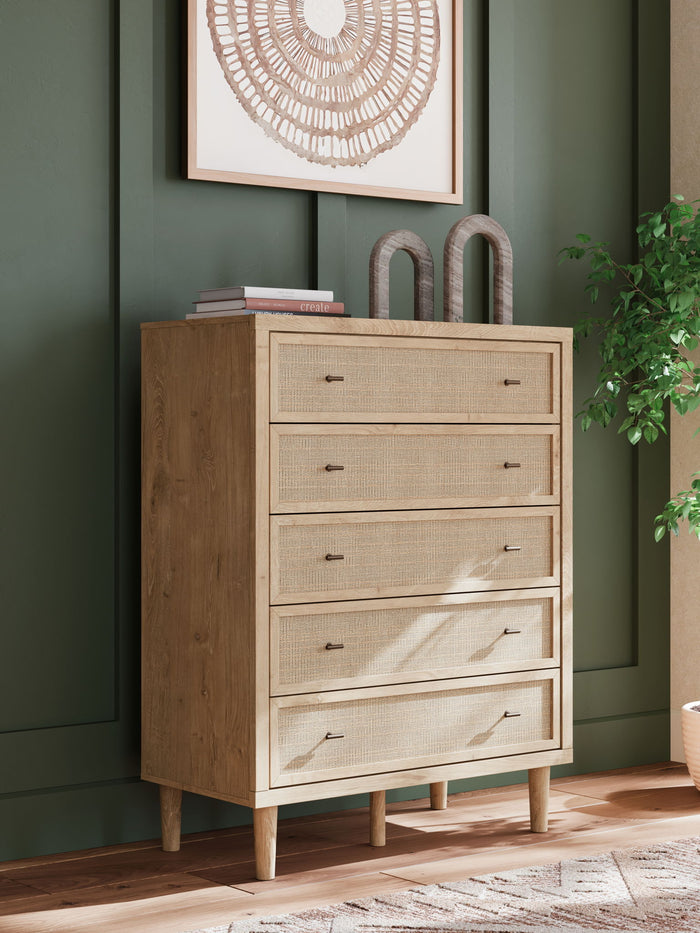 Cielden - Five Drawer Wide Chest - Two-Tone image 3