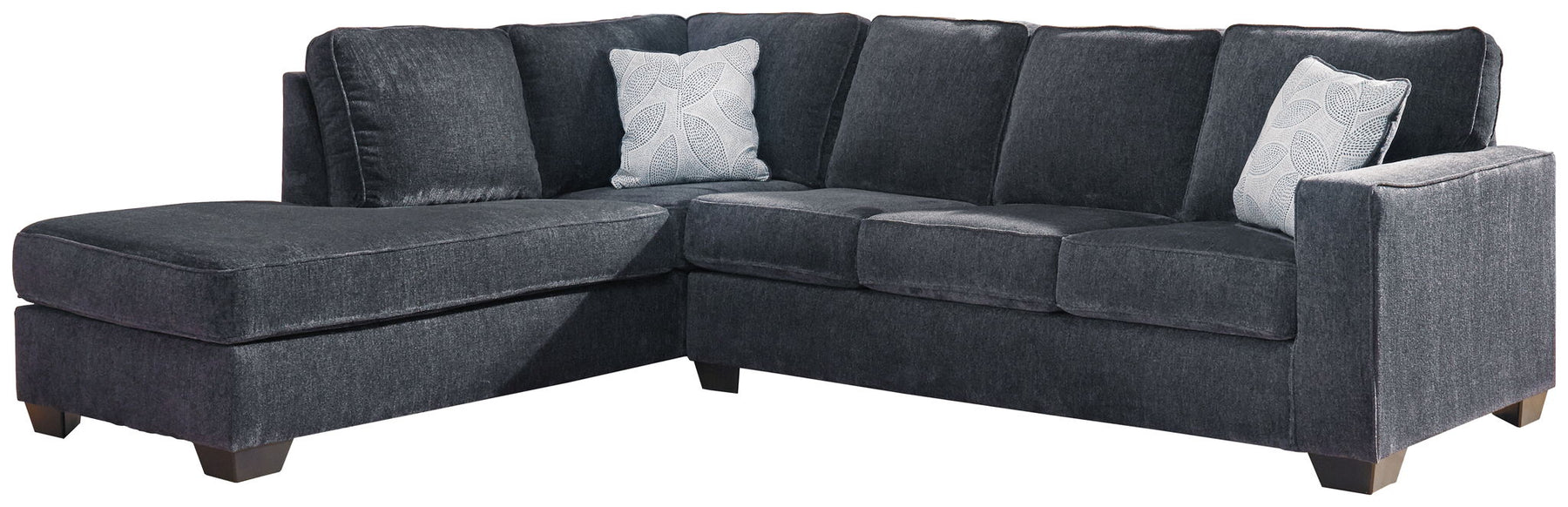 Dark Gray / 2 Pc. Left Arm Facing Chaise Sleeper Sectional