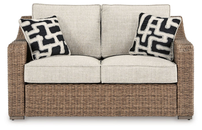 Beachcroft - Loveseat With Cushion - Beige image 3