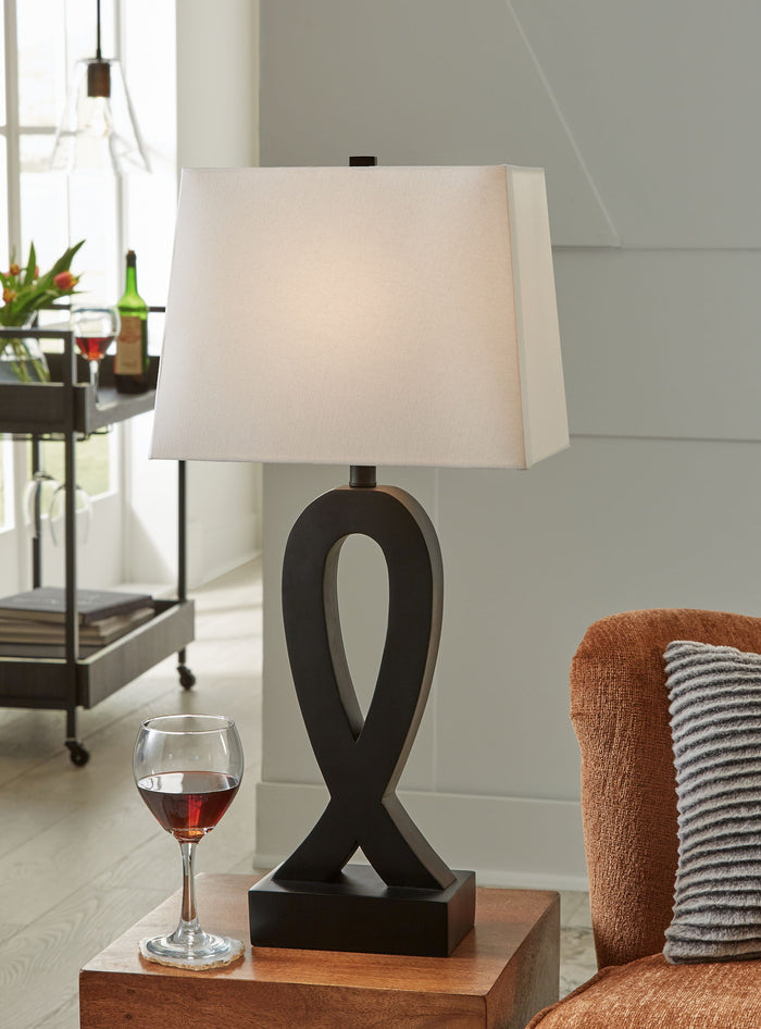 Markellton - Poly Table Lamp (Set of 2) - Black image 2