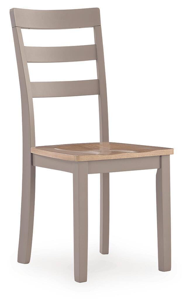 Harperfeld - Dining Room Side Chair (Set of 2) - Natural / Gray image 2