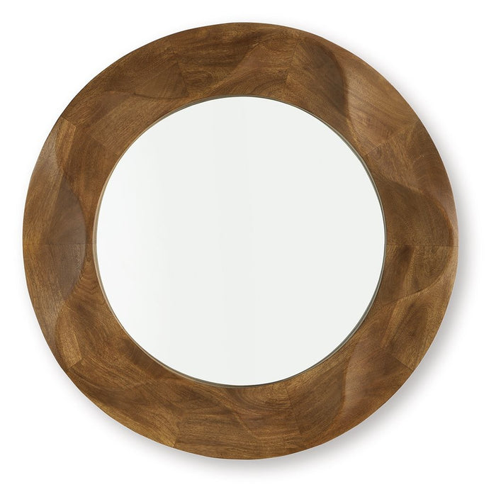 Aajon - Accent Mirror - Brown image 1