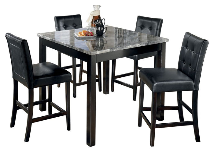 Maysville - Square Counter TBL Set (Set of 5) - Black image 1
