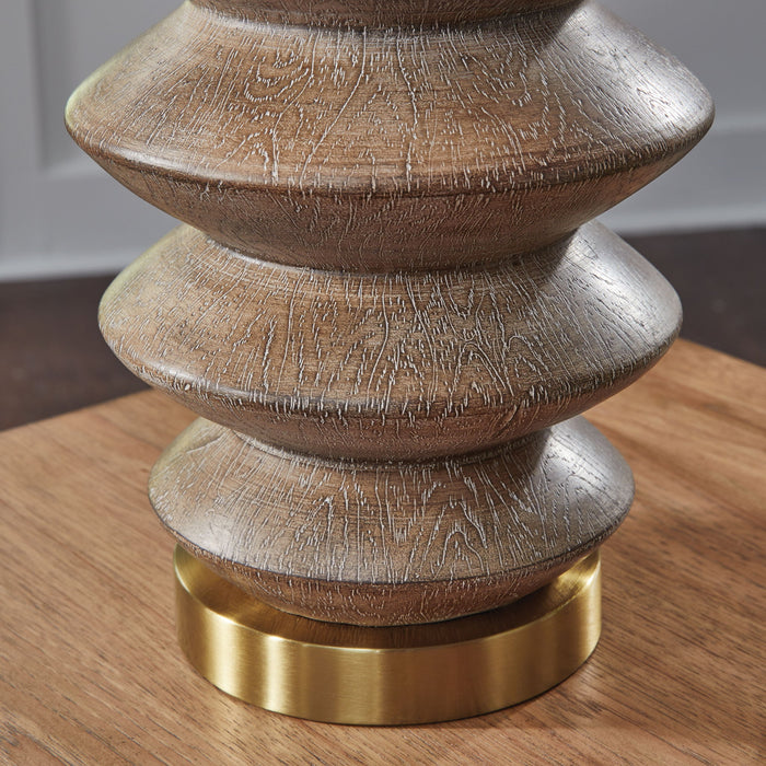 Jyllyard - Poly Table Lamp - Brown / Gold Finish image 2