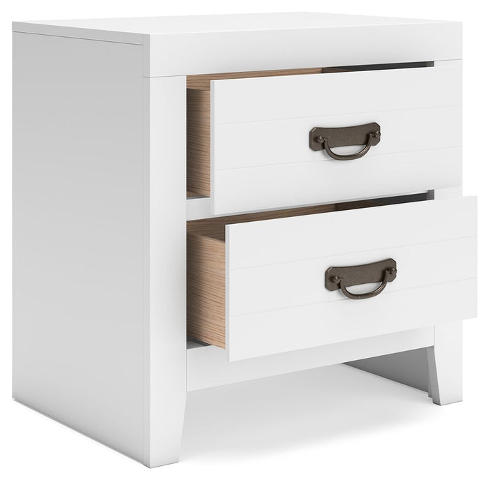 Binterglen - Two Drawer Night Stand - White image 3