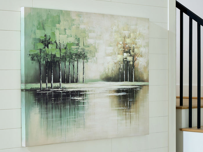 Garlenridge - Wall Art - Green / Tan / White image 3