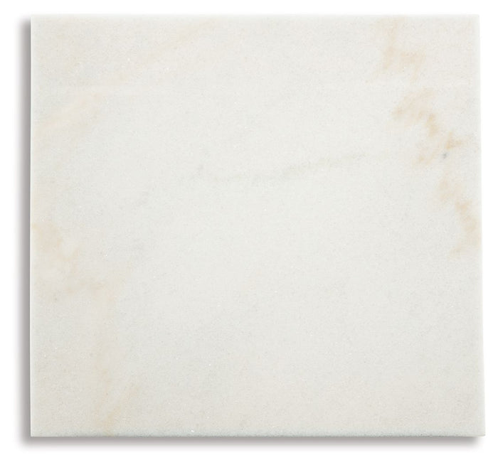 Fostead - Square End Table - White / Espresso image 3