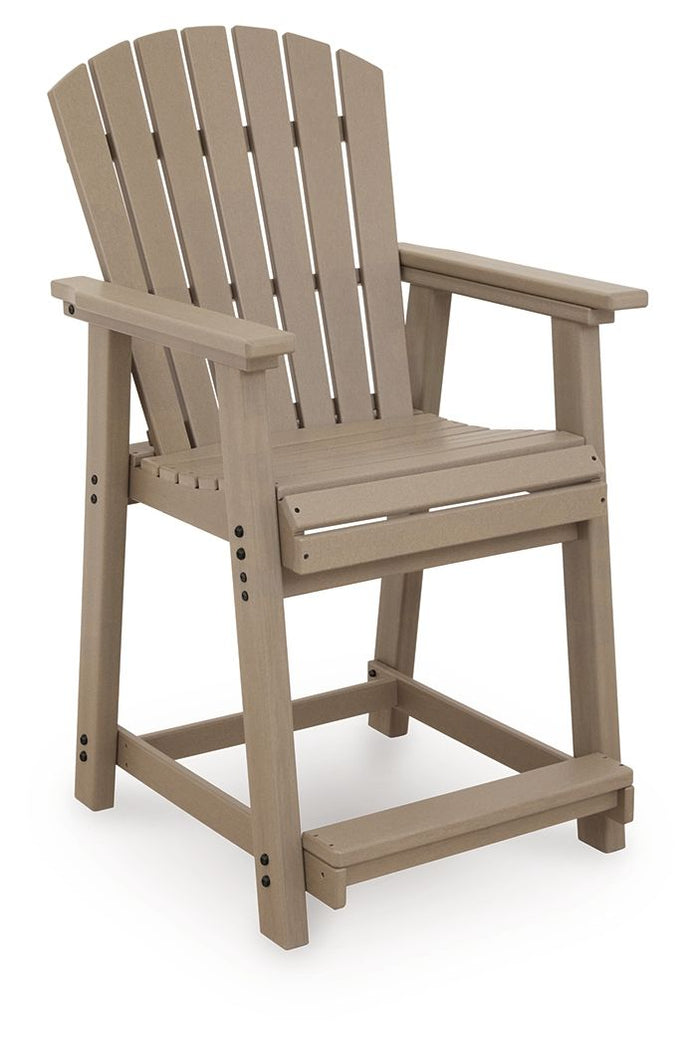 Seacliff Beach - Barstool (Set of 2) - Medium Brown image 2